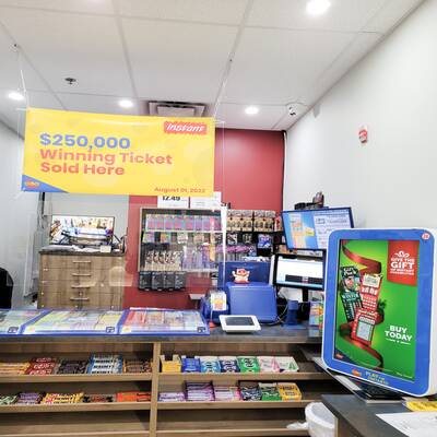 Lottery station with about $12.5k per month commission