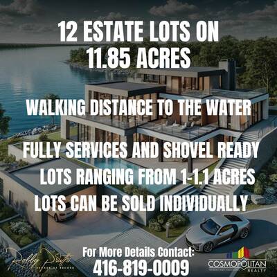 12 Estate Lots in Prince Edward County