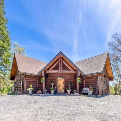 4000SF Log Cabin & 6Cabin 5.3 Acre Waterfront Business, Seguin