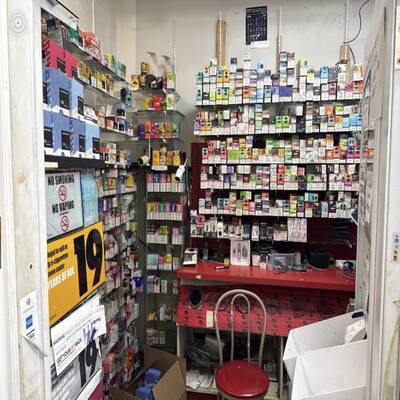 Busy smoke and vape store with over 2.5 million sales a year