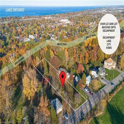 Building Lot 67Ft x 333Ft, Top Picturesque Niagara Escarpment, Grimsby