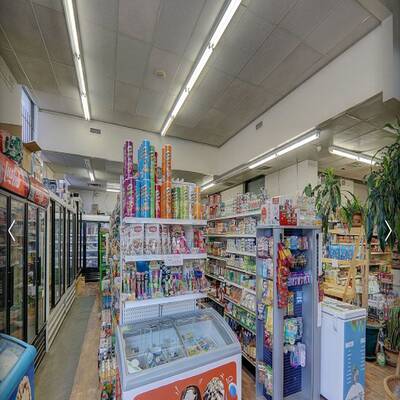 Corner 3180 sqft grocery/convenience store with basement two bedroom apartment and 10 parking spaces