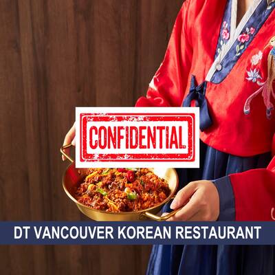 Korean Restaurant for Sale in Downtown Vancouver (Confidential)