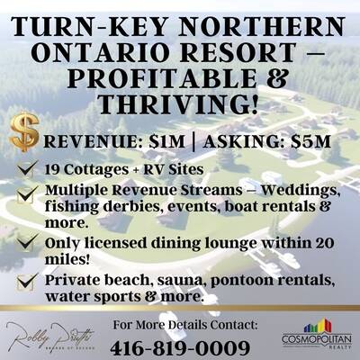 Turn-Key Northern Ontario Resort – Profitable & Thriving!