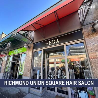 Well-established hair salon in the busy Richmond Union Square plaza(1323-8368 Capstan Way,Richmond)