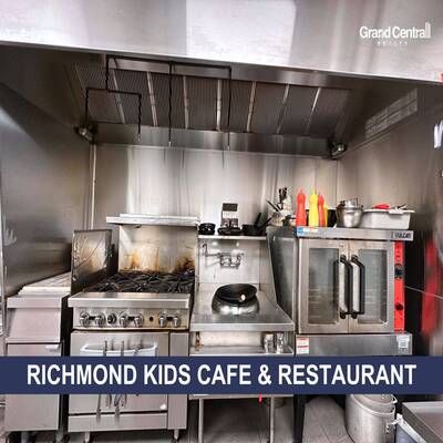 Richmond's city center 2,410 sq. ft. kids café and restaurant(130-5508 Hollybridge Way，Richmond)