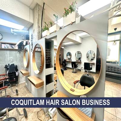 Port Coquitlam Hair Salon Business for sale (100-3008 Glen Dr)