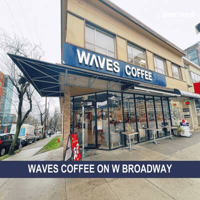 Well-established Waves Coffee Franchise （1095 W BROADWAY）