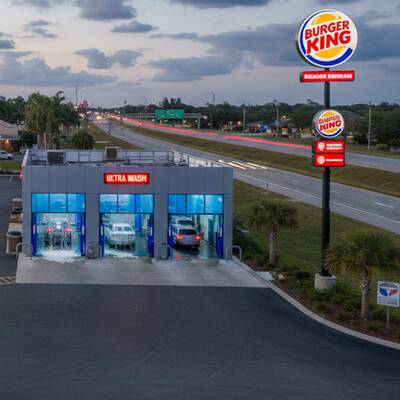 Gas station with Burger King, Auto Car wash for Sale