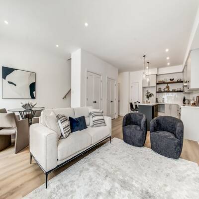 Back-to-back custom townhomes