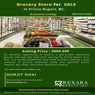 Grocery Store for Sale in BC.