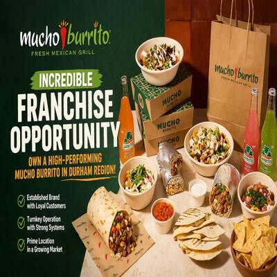 Established Mucho Burrito For Sale in Whitby