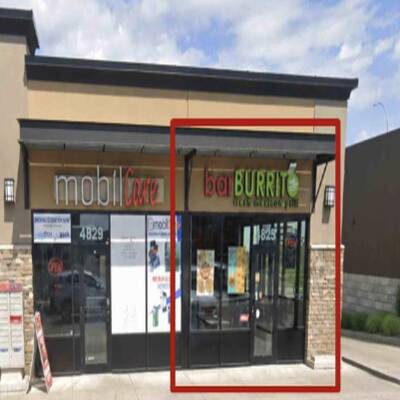 Existing barBURRITO in Edmonton For Sale